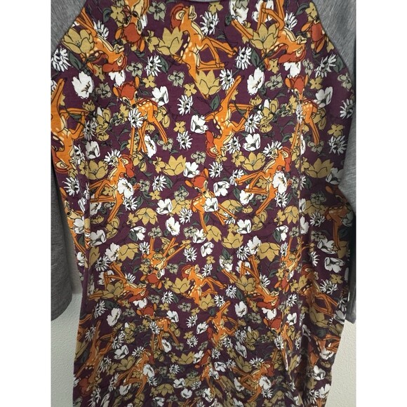 LuLaRoe Randy Women's 3/4 Sleeve Disney Bambi NWOT Size Medium - Picture 5 of 8